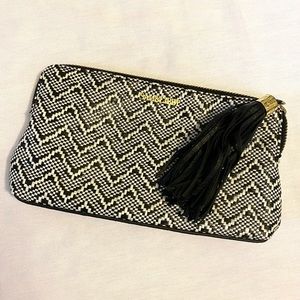 Black & White Woven Clutch | Sam & Libby